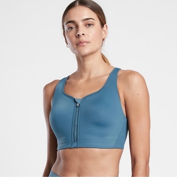 NWT💝Advance Front Zip Bra 34DD Sequoia Blue - Picture 2 of 9